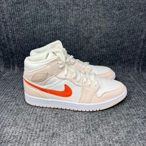 Nike Air Jordan 1 Mid Corduroy Sail Pink Shoes Women’s Size 10 DA8009-108